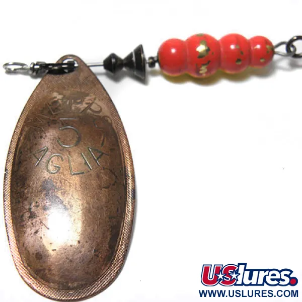 Vintage   Mepps Aglia 5, 1/2oz Copper spinning lure #0219