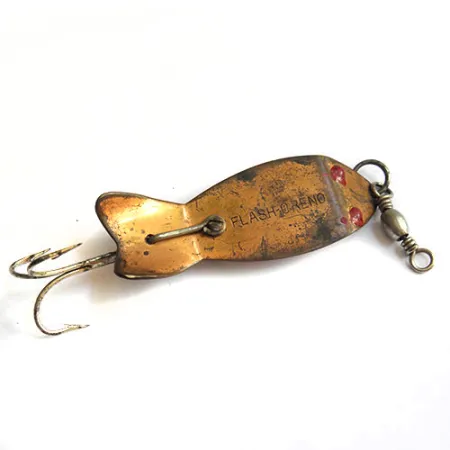 Vintage South Bend FLASH-ORENO , 1oz Copper / Red fishing spoon #0230