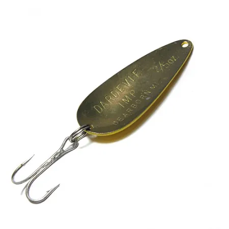 Vintage Eppinger Dardevle Imp, 2/5oz Yellow / Red fishing spoon #0240