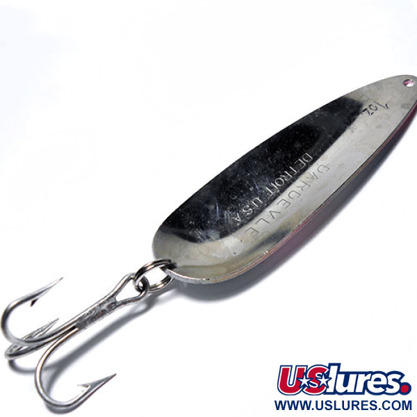 Vintage  Eppinger Dardevle, 1oz Rainbow Silver fishing spoon #0242