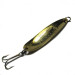 Vintage  Luhr Jensen Krocodile Die #4, 1/2oz Brass / Orange fishing spoon #0277
