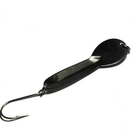 Vintage Loco Luhr Jensen , 3/4oz Black / Hologram fishing spoon #0281