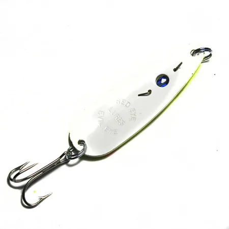 Vintage Eppinger Red Eye Evil Eye, 3/4oz Yellow / Red / White / Blue Eye fishing spoon #0286