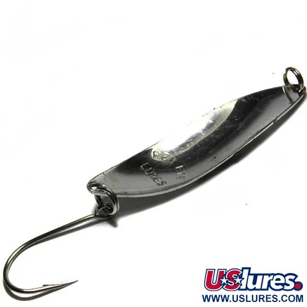 Vintage Eppinger Red Eye, 1/2oz Nickel / Blue fishing spoon #0287