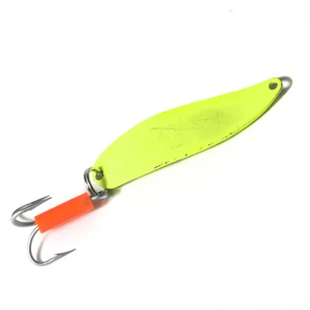 Vintage Mepps syclops 1, 2/5oz Fluorescent Yellow, Chartreuse fishing spoon #0293