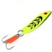 Vintage   Mepps syclops 1, 2/5oz Fluorescent Yellow, Chartreuse fishing spoon #0293