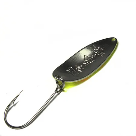 Vintage Seneca Little Cleo (Hula Girl), 1/2oz Yellow / Red fishing spoon #0295