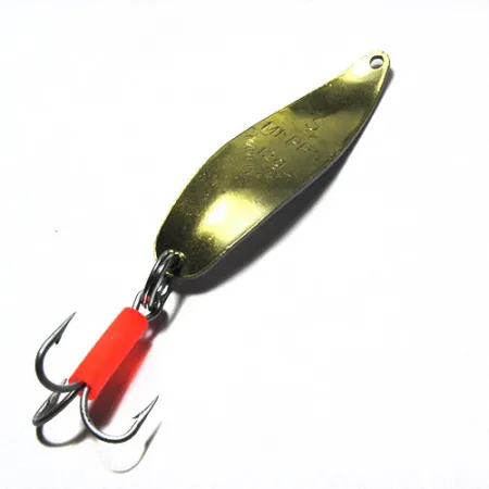 Vintage Mepps syclops 1, 2/5oz Trout / Gold fishing spoon #0301