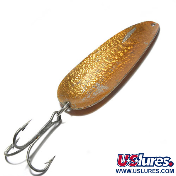 Vintage  Eppinger Dardevle, 1oz Crystal (Golden Scale)  fishing spoon #0306