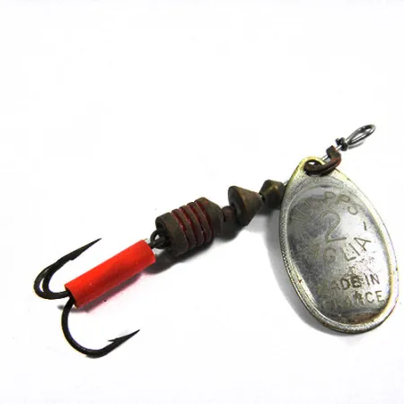 Vintage Rustowicz Charger №3, 1/2oz Nickel / Hologram fishing spoon #0231