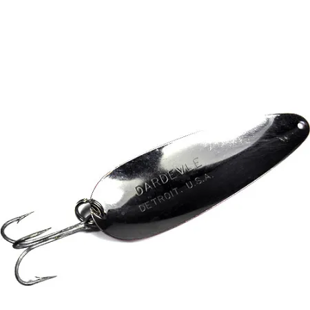 Vintage Eppinger Dardevle, 1oz Red / White fishing spoon #0336