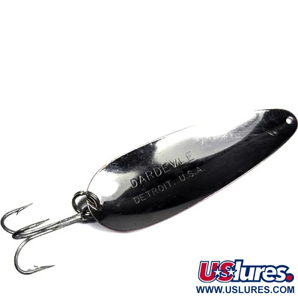 Vintage Eppinger Dardevle, 1oz Red / White fishing spoon #0336