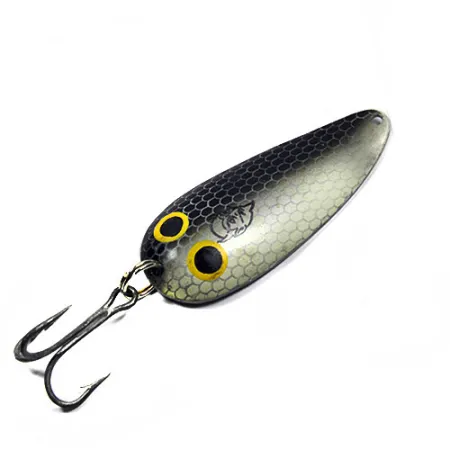 Vintage Eppinger Dardevle Dardevlet, 3/4oz Black Natural fishing spoon #0338