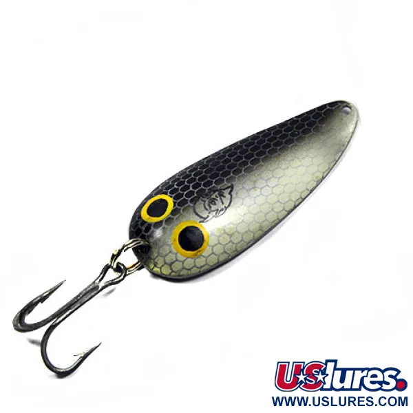 Vintage Eppinger Dardevle Dardevlet, 3/4oz Black Natural fishing spoon #0338