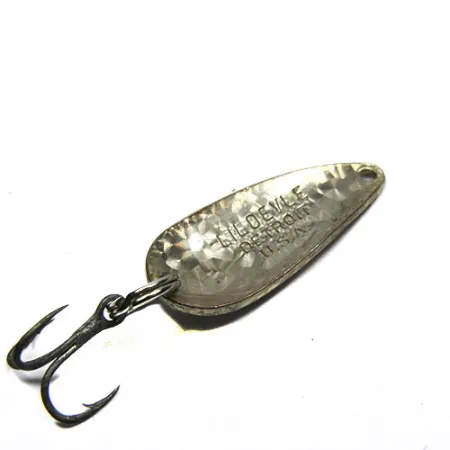 Vintage Eppinger Dardevle Lildevle 0341, 1/8oz Crystal (Silver Scale)  fishing spoon #0341