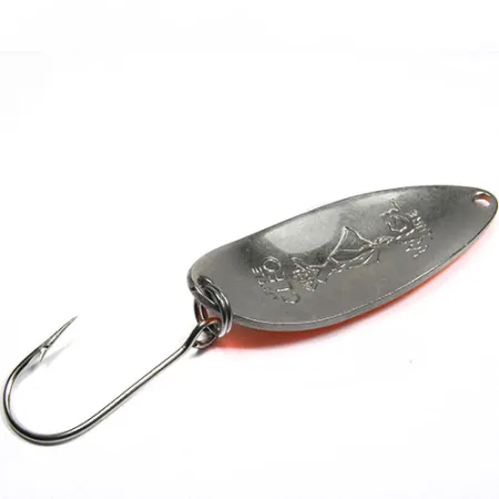 Vintage Seneca Little Cleo (Hula Girl), 1/2oz White / Orange fishing spoon #0345