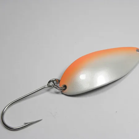 Vintage Seneca Little Cleo (Hula Girl), 1/2oz White / Orange fishing spoon #0345