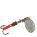 Vintage   Mepps Aglia 2, 3/16oz Silver / Red / White spinning lure #0350