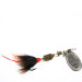 Vintage   Mepps Aglia 1 dressed (with tail), 1/8oz Silver spinning lure #0354