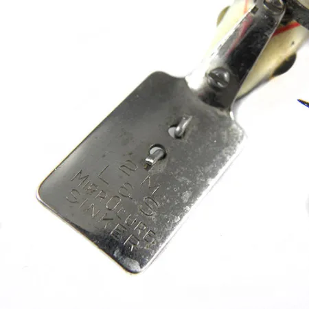 Vintage L&S Bait Mirro lure Mirro lure, 1/4oz Natural / Red fishing lure #0361