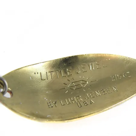 Vintage Luhr Jensen Little Jewel, 1/2oz Brass fishing spoon #0363