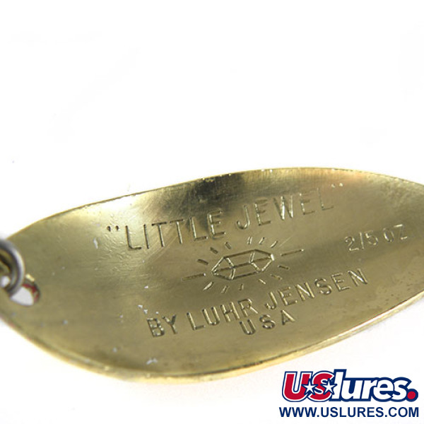 Vintage  Luhr Jensen Little Jewel, 1/2oz Brass fishing spoon #0363