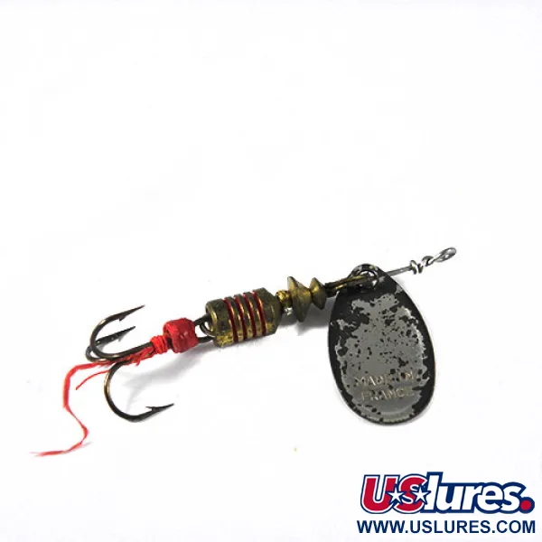 Vintage   Mepps Aglia 1, 1/8oz Nickel spinning lure #0369