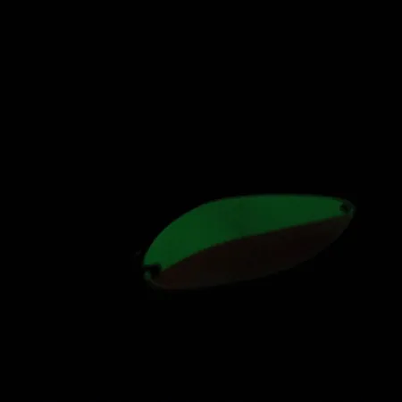 Vintage Seneca Little Cleo (Hula Girl) Glow, 1/4oz White / Orange fishing spoon #0374