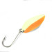 Vintage  Seneca Little Cleo (Hula Girl) Glow, 1/4oz White / Orange fishing spoon #0374