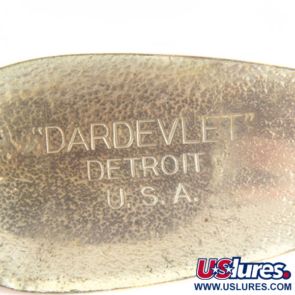 Vintage  Eppinger Dardevle Dardevlet , 3/4oz Crystal (Silver Scale)  fishing spoon #0379