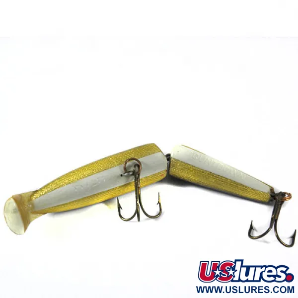 Vintage Rapala CDJ-11countdown jointed, 3/5oz Golden / Natural fishing lure #0389