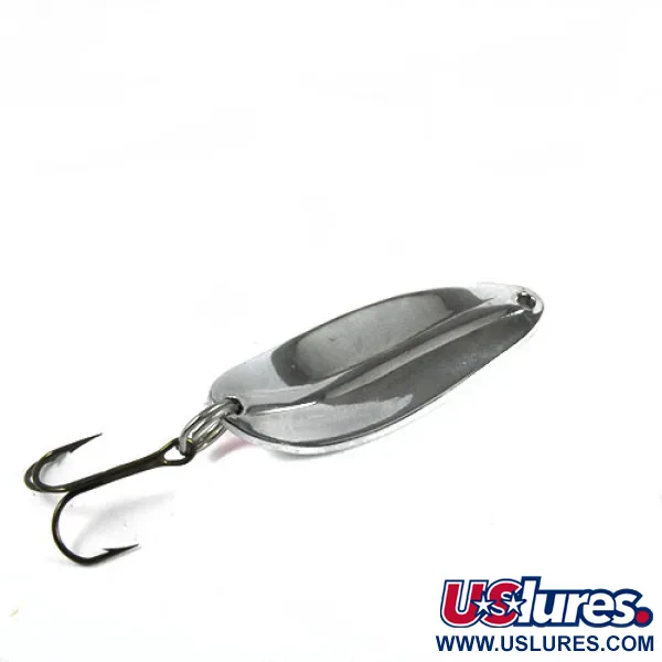 Vintage TODDCO Main liner, 2/5oz Nickel / Pink fishing spoon #0392