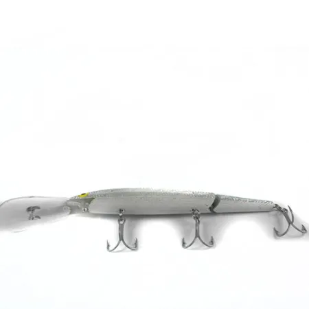 Vintage  Rebel spoonbill minnow jointed, 3/4oz Silver / Blue fishing lure #0397