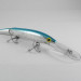 Vintage    Rebel spoonbill minnow jointed, 3/4oz Silver / Blue fishing lure #0397