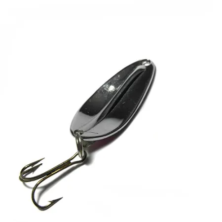 Vintage TODDCO Main liner , 1/4oz Nickel / Dark Red Hologram / Fluorescent Yellow Hologram fishing spoon #0414