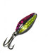 Vintage   Main liner , 1/4oz Nickel / Dark Red Hologram / Fluorescent Yellow Hologram fishing spoon #0414