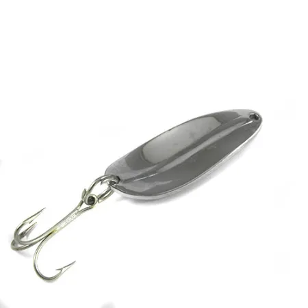 Vintage TODDCO Main liner, 2/5oz Nickel / Rainbow Hologram fishing spoon #0422