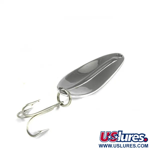 Vintage TODDCO  Main liner, 1/4oz Nickel / Fluorescent Green fishing spoon #0430