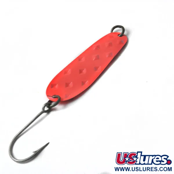 Vintage Luhr Jensen Alpena Diamond , 1/4oz Orange / Black fishing spoon #0438