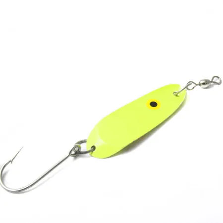 Vintage Andy Reekers 3, 3/16oz Yellow / Red fishing spoon #0440