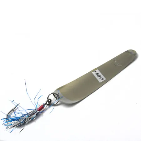 Vintage Kausch 14, 1/8oz Nickel / Blue fishing spoon #0441