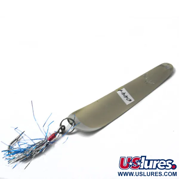 Vintage Kausch 14, 1/8oz Nickel / Blue fishing spoon #0441