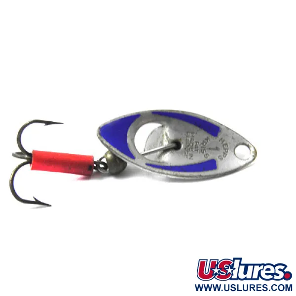 Vintage   Mepps Kriss 1, 3/32oz Silver / Blue spinning lure #0470