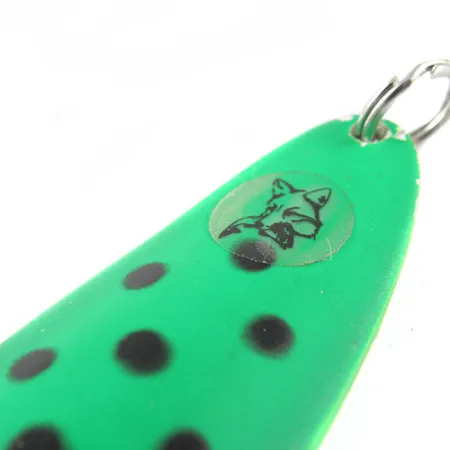 Vintage Blue Fox Tor-P-Do 3, 1oz Green / Black / Nickel fishing spoon #0495