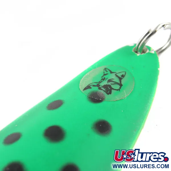 Vintage Blue Fox Tor-P-Do 3, 1oz Green / Black / Nickel fishing spoon #0495