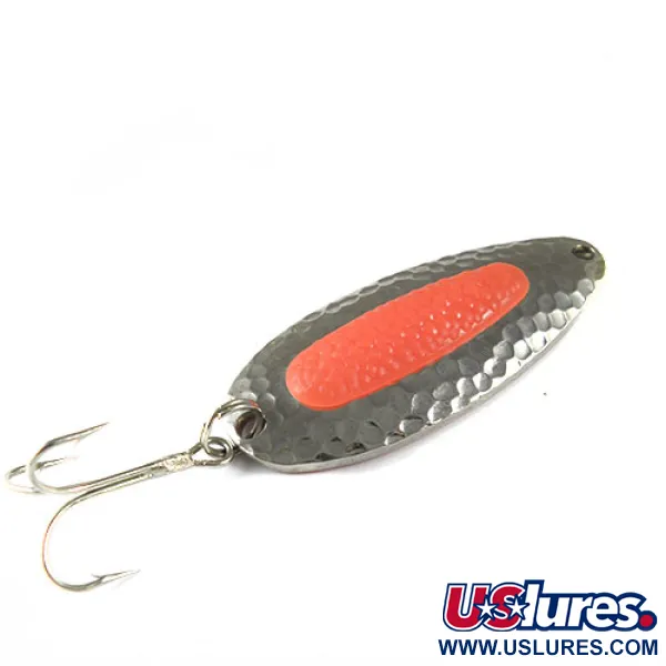 Vintage Blue Fox Pixee , 3/4oz Nickel / Orange fishing spoon #0505