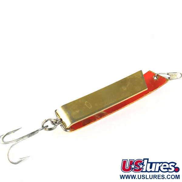 Vintage South Bend Super-Duper 509, 2/5oz Gold / Red fishing spoon #0507