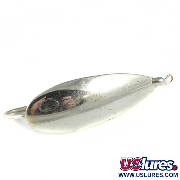 Vintage   Johnson Silver Minnow, 2/5oz Silver fishing spoon #0509