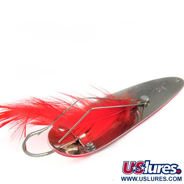 Eppinger Weedless Dardevle, 1oz Red / White fishing spoon #0514