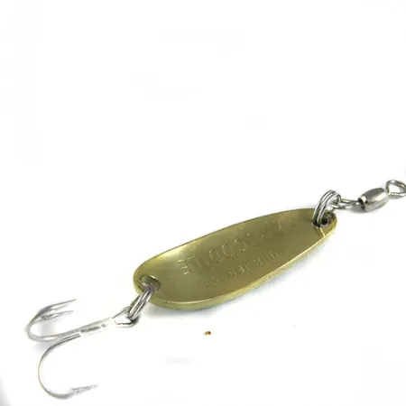 Vintage Luhr Jensen Krocodile , 1/3oz Fire Tiger fishing spoon #0515